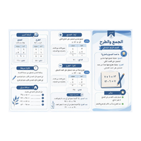 مطوية الجمع والطرح رياضيات رابع الفصل الاول